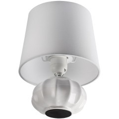 8145/1T MODERNI LN25 белый, керамика/текстиль Настольная лампа Е27 1*60W 220V HAMA