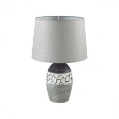 8118/1T COMFI LN25 серый, керамика/текстиль Настольная лампа E27 1*60W 220V AVALONA