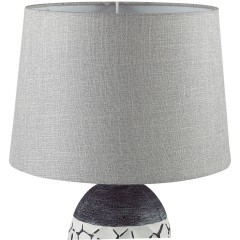 8118/1T COMFI LN25 серый, керамика/текстиль Настольная лампа E27 1*60W 220V AVALONA