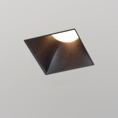 370998 Черный встраиваемый безрамочный светильник для ГКЛ потолка с механизмом Click Clack GU10 макс 50W 220V Novotech NIMBUS WIR