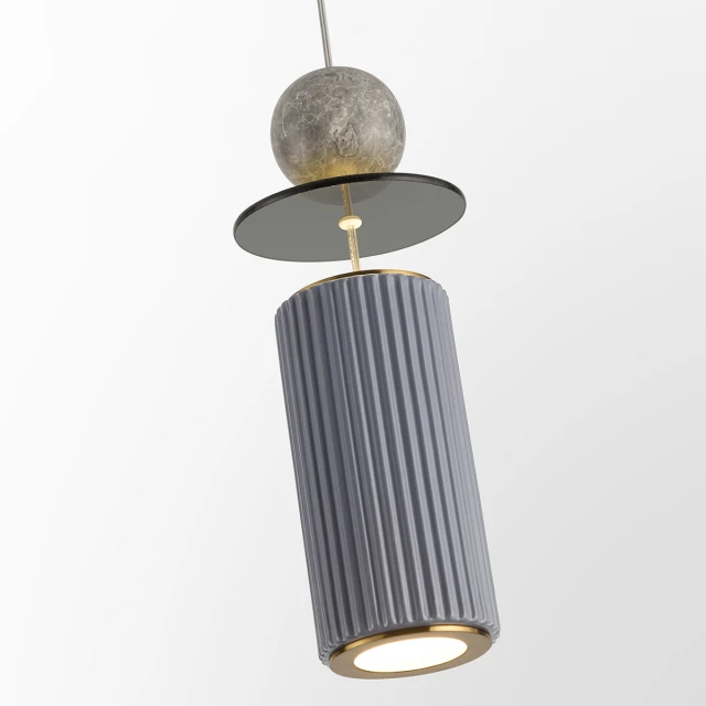 5475/10LB Odeon Light JAZZ Подвесной светильник, латунная арматура и голубые плафоны, LED 10 Вт, 3000 К, 311 Лм, IP20, 220 В