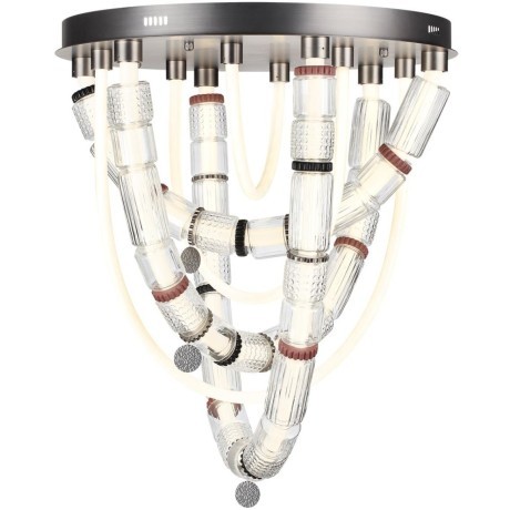 5456/80CL Люстра потолочная премиальный гибкий неон со стеклом Odeon Light LED 80W 4000K COLLIER