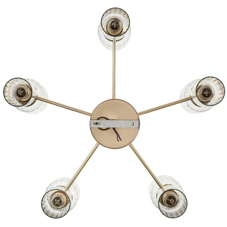 6586/10 MODERNI LN24 золото/прозрачный, металл/стекло Люстра подвесная E14 10*40W 220V KASSIA