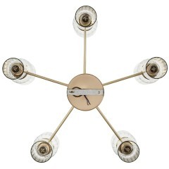 6586/10 MODERNI LN24 золото/прозрачный, металл/стекло Люстра подвесная E14 10*40W 220V KASSIA