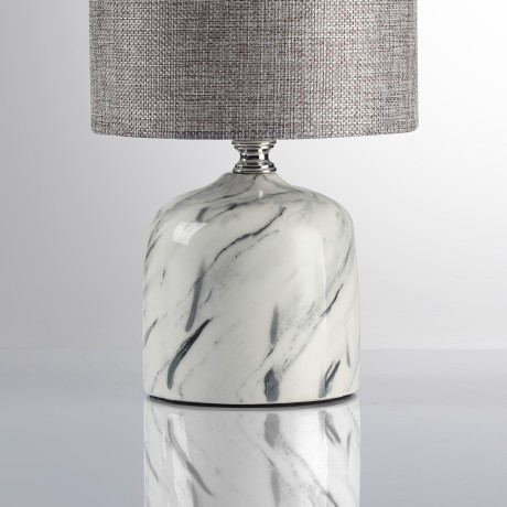 8148/1T MODERNI LN25 серый, керамика/текстиль Настольная лампа Е27 1*60W 220V MRAMAO