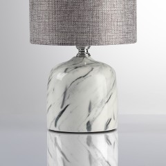 8148/1T MODERNI LN25 серый, керамика/текстиль Настольная лампа Е27 1*60W 220V MRAMAO