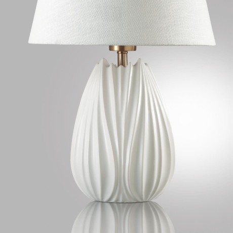 8121/1T COMFI LN25 белый, керамика/текстиль Настольная лампа E27 1*60W 220V SONA