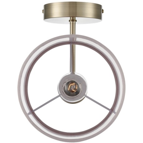 8109/1W MODERNI LN25 латунь титаниум/бежевый, металл/текстиль/стекло Бра E14 40W 220V DAMONA