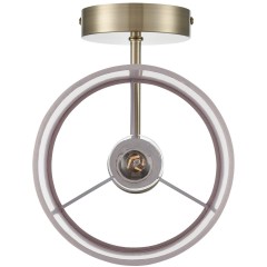 8109/1W MODERNI LN25 латунь титаниум/бежевый, металл/текстиль/стекло Бра E14 40W 220V DAMONA