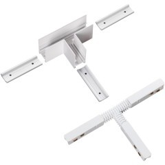 Соединитель питание+металл Т-образный для накладных шин серии Novotech Flum 135125
