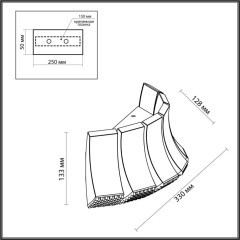 Бра Odeon Light 4994/12WL ASTURO светодиодная LED 12W