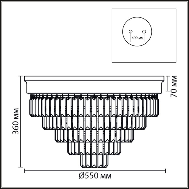 Люстра потолочная Е14 220V Lumion ZAHA 5257/8C