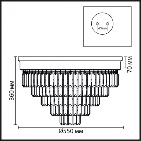 Люстра потолочная Е14 220V Lumion ZAHA 5257/8C
