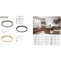 7603/ELN Настенно-потолочный светодиодный светильник с мех. перекл. цв. температуры 76Вт 7105Лм 3000/4000/6000K IP43 Sonex WOODI