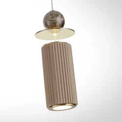 5475/10LD Odeon Light JAZZ подвесной светильник, LED 10 Вт, 3000 К, 388 Лм, металл сатинированная латунь, мрамор, керамика, стекло, IP20, 220 В