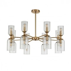 6586/16 MODERNI LN24 золото/прозрачный, металл/стекло Люстра подвесная E14 16*40W 220V KASSIA