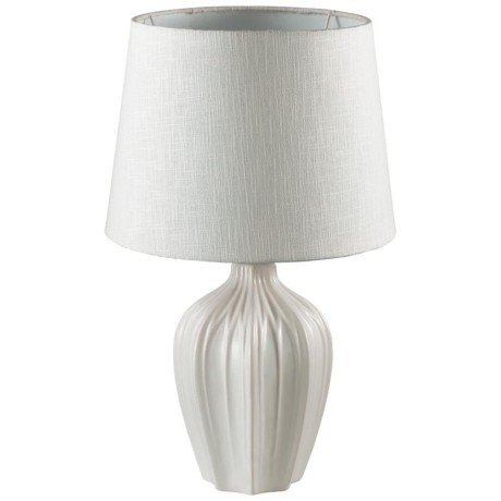 8120/1T COMFI LN25 белый, керамика/текстиль Настольная лампа E27 1*60W 220V SONA