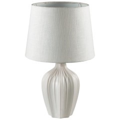 8120/1T COMFI LN25 белый, керамика/текстиль Настольная лампа E27 1*60W 220V SONA