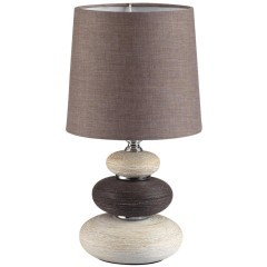 8126/1T COMFI LN25 коричневый/бежевый/белый, керамика/текстиль Настольная лампа Е14 1*40W 220V LATZA