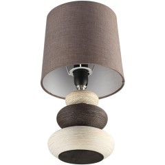 8126/1T COMFI LN25 коричневый/бежевый/белый, керамика/текстиль Настольная лампа Е14 1*40W 220V LATZA