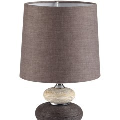 8126/1T COMFI LN25 коричневый/бежевый/белый, керамика/текстиль Настольная лампа Е14 1*40W 220V LATZA