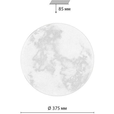 Светильник LED 48Вт 3000-6000К D375 IP43 пульт ДУ Sonex SUN 7726/DL