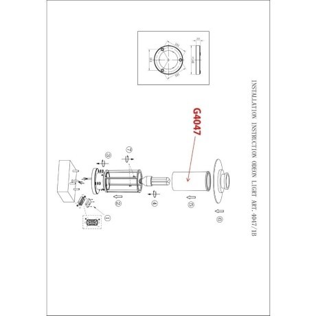 Уличный наземный светильник Odeon Light 4047/1B MITO IP54 под лампу 1xE27 18W
