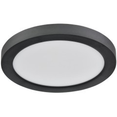 7788/12L Светодиодный тонкий светильник накл/встр. монтажа, датчик движения, мех перекл. цв. температуры, рег. врезного отверстия 12Вт 3000/4000/6500К 960лм IP44 Sonex NEBULA BLACK