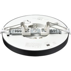 7788/12L Светодиодный тонкий светильник накл/встр. монтажа, датчик движения, мех перекл. цв. температуры, рег. врезного отверстия 12Вт 3000/4000/6500К 960лм IP44 Sonex NEBULA BLACK