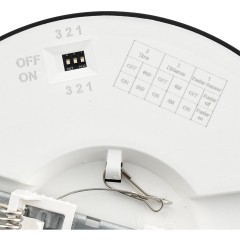 7788/12L Светодиодный тонкий светильник накл/встр. монтажа, датчик движения, мех перекл. цв. температуры, рег. врезного отверстия 12Вт 3000/4000/6500К 960лм IP44 Sonex NEBULA BLACK