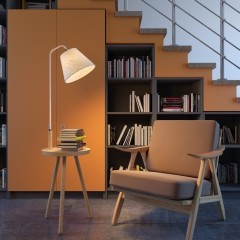 Торшер со столиком Odeon Light 4667/1F KALDA под лампу 1xE27 1*60W