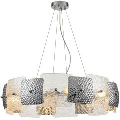 6588/8 MODERNI LN24 хром/тонированное стекло, металл/стекло Люстра подвесная E14 8*40W 220V LIBERTI