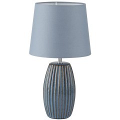 8123/1T COMFI LN25 синий, керамика/текстиль Настольная лампа E27 1*60W 220V LAPUNA