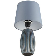 8123/1T COMFI LN25 синий, керамика/текстиль Настольная лампа E27 1*60W 220V LAPUNA