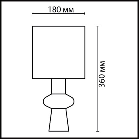 8129/1T MODERNI LN25 серый, керамика/текстиль Настольная лампа E27 1*60W 220V SEGI