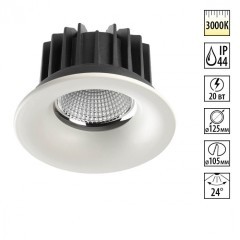 Встраиваемый светильник Novotech 357603 DRUM IP44 светодиодный LED 20W
