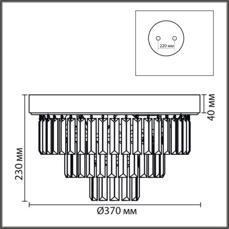 Люстра потолочная Е14 220V Lumion ZAHA 8266/4C