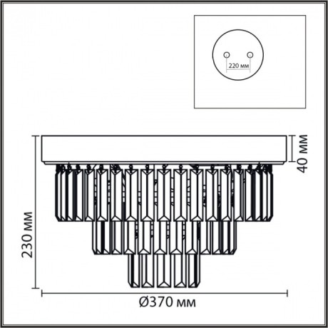 Люстра потолочная Е14 220V Lumion ZAHA 8266/4C