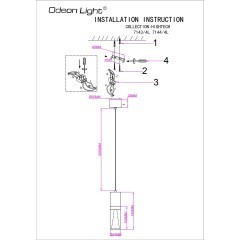 Подвесной светильник IP20 LED 4W 280Лм 3000K 180° 220V DEFANCE 7143/4L