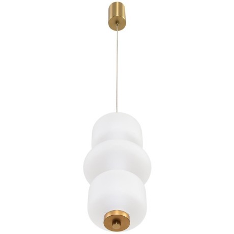 8324/25L Подвесной бронзовый светодиодный светильник с белым стеклянным плафоном 10Вт 380Лм 4000K CRI80 220V LUMION TAISHA
