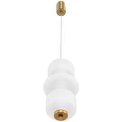 8324/25L Подвесной бронзовый светодиодный светильник с белым стеклянным плафоном 10Вт 380Лм 4000K CRI80 220V LUMION TAISHA