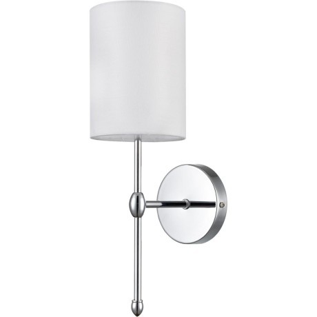6589/1W CLASSI LN24 хром/белый, металл/текстиль Бра E14 1*40W 220V LATTI