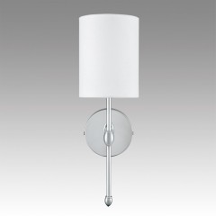 6589/1W CLASSI LN24 хром/белый, металл/текстиль Бра E14 1*40W 220V LATTI