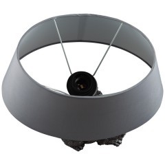 8128/1T MODERNI LN25 серый, керамика/текстиль Настольная лампа E27 1*60W 220V CATTY