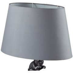 8128/1T MODERNI LN25 серый, керамика/текстиль Настольная лампа E27 1*60W 220V CATTY