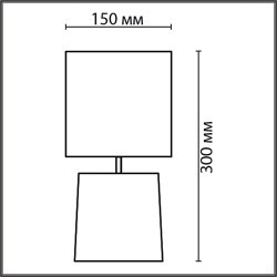 8158/1Т MODERNI LN25 бежевый, керамика/текстиль Настольная лампа Е14 1*40W 220V TANITA