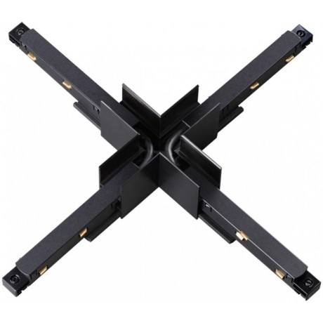 Соединитель питание+металл Х-образный для накладных шин серии Novotech Flum 135128