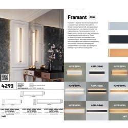 Бра Odeon Light 4295/40WL FRAMANT светодиодная LED 1*40W
