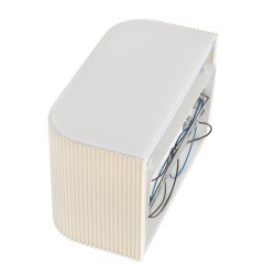 8327/2W Настенная бра шириной 20см с текстильным бежевым плафоном под лампы E14 2x40W 220V LUMION GOFERA