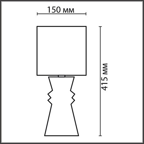 8131/1T MODERNI LN25 терракотовый, керамика/текстиль Настольная лампа E27 1*60W 220V SEGI